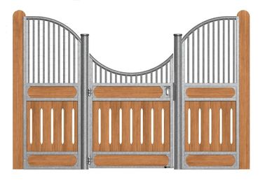 Puertas resistentes interiores de la parada del metal, equipos portátiles de la parada del caballo con la parada del caballo